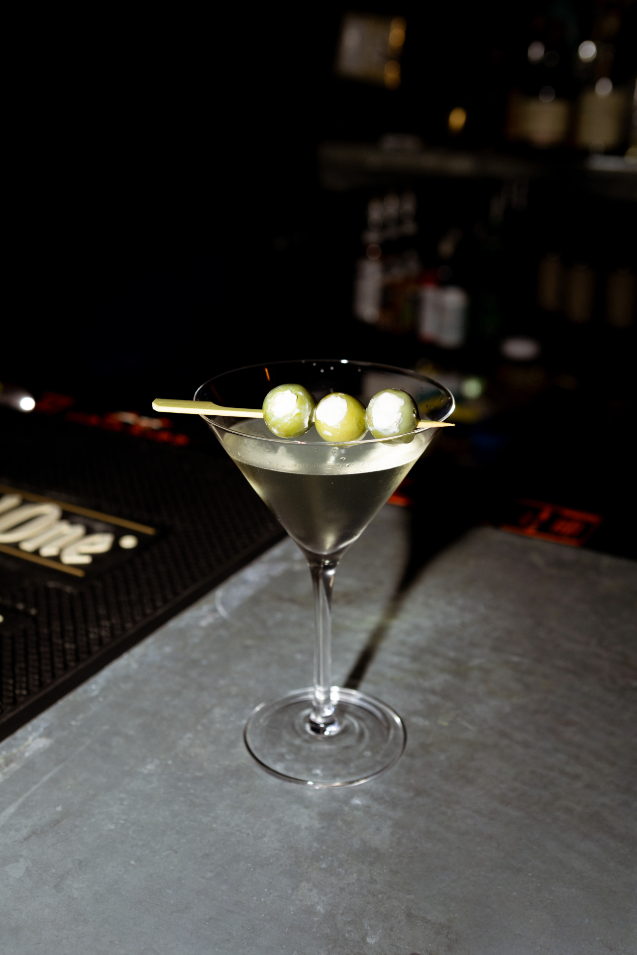 A chilled martini at the bit